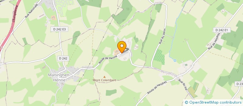 localisation de l'entreprise LA GRANGE  WACQUINGHEN