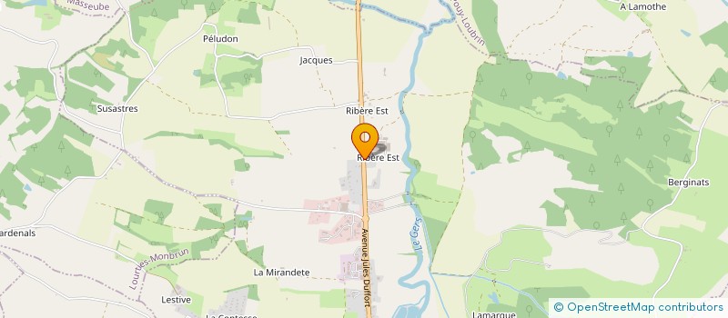 localisation de l'entreprise LA GRANGE  MASSEUBE