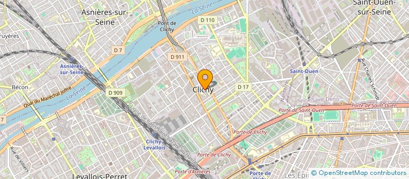 localisation de l'entreprise LA GRANGE 41 à CLICHY