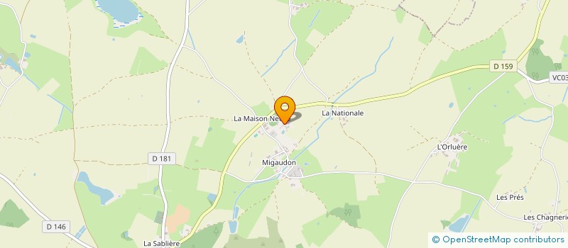 localisation de l'entreprise LA GRANGE à ARGENTONNAY
