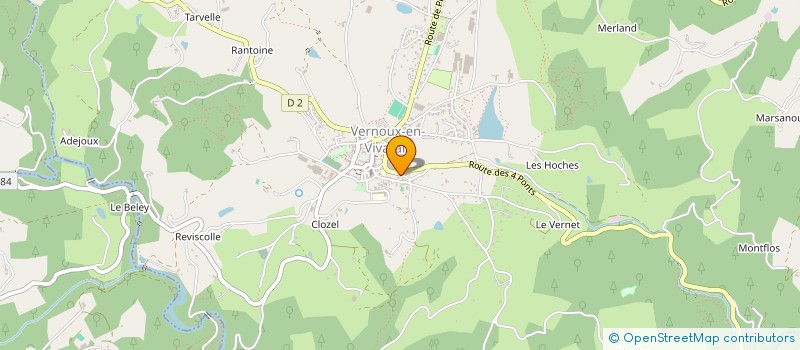 localisation de l'entreprise LA GRANGE  VERNOUX-EN-VIVARAIS