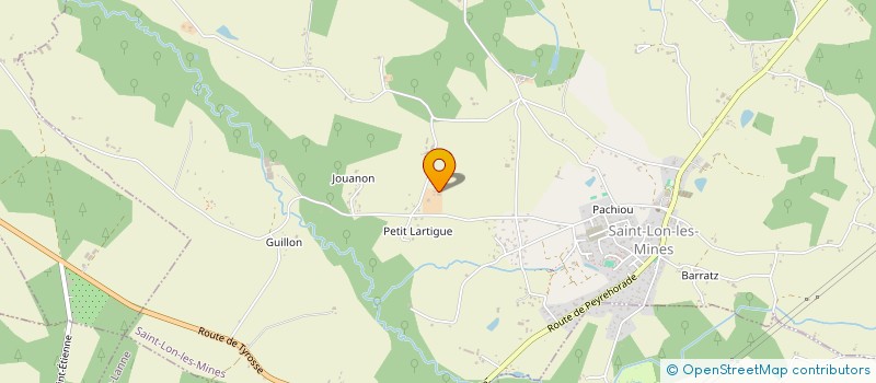 localisation de l'entreprise LA GRANGE  SAINT-LON-LES-MINES