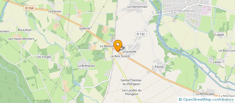 localisation de l'entreprise LA GRANGE  HERIC