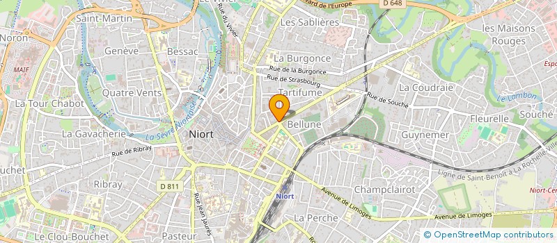 localisation de l'entreprise LA GRANGE 5  NIORT