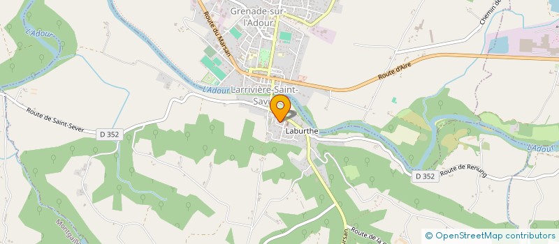 localisation de l'entreprise LA GRANGE à LARRIVIERE-SAINT-SAVIN