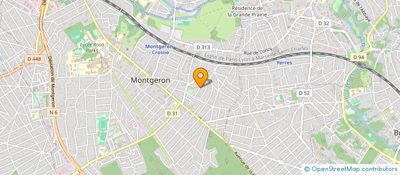 localisation de l'entreprise LA GRANGE à MONTGERON