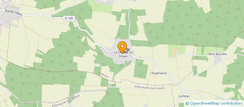 localisation de l'entreprise LA GRANGE  VERON