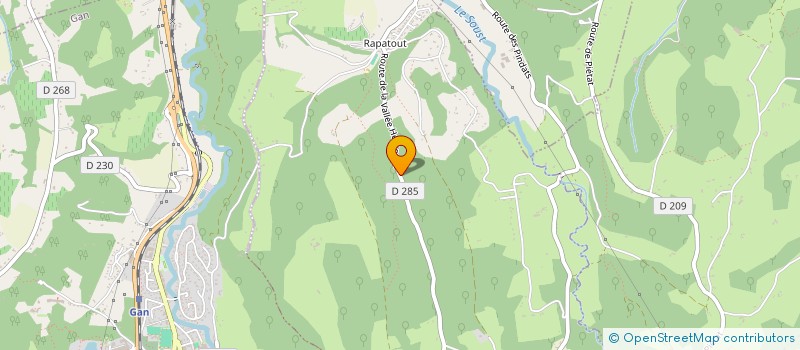 localisation de l'entreprise LA GRANGE  GELOS