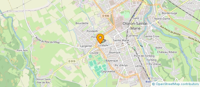 localisation de l'entreprise LA GRANGE  OLORON-SAINTE-MARIE