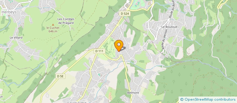 localisation de l'entreprise LA GRANGE  VAULNAVEYS-LE-HAUT