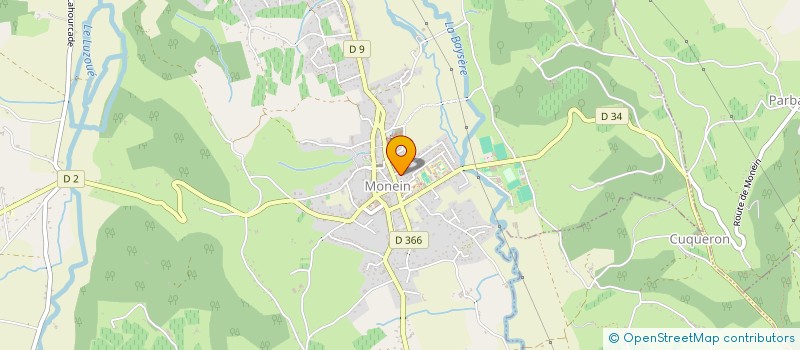 localisation de l'entreprise LA GRANGE à MONEIN