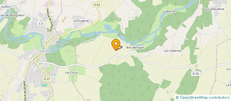 localisation de l'entreprise LA GRANGE  CHALANDRAY