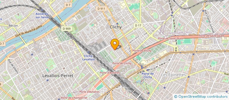 localisation de l'entreprise LA GRANGE à CLICHY