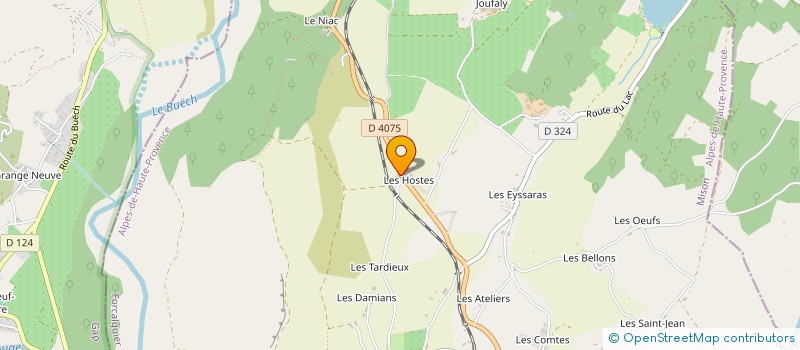 localisation de l'entreprise LA GRANGE  CHATEAUNEUF-VAL-SAINT-DONAT