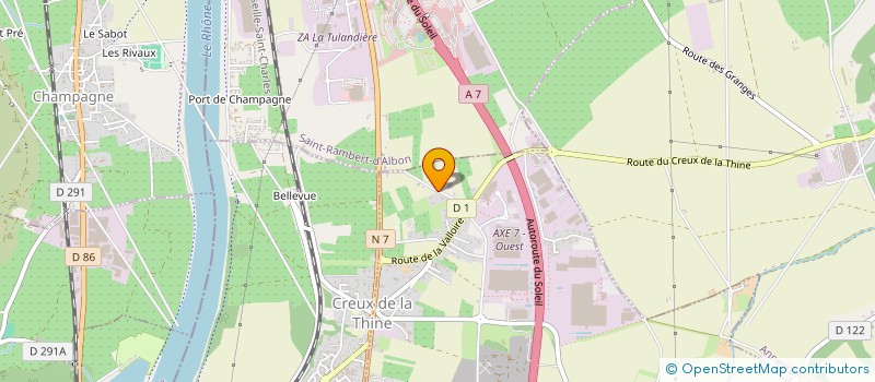 localisation de l'entreprise LA GRANGE à ALBON