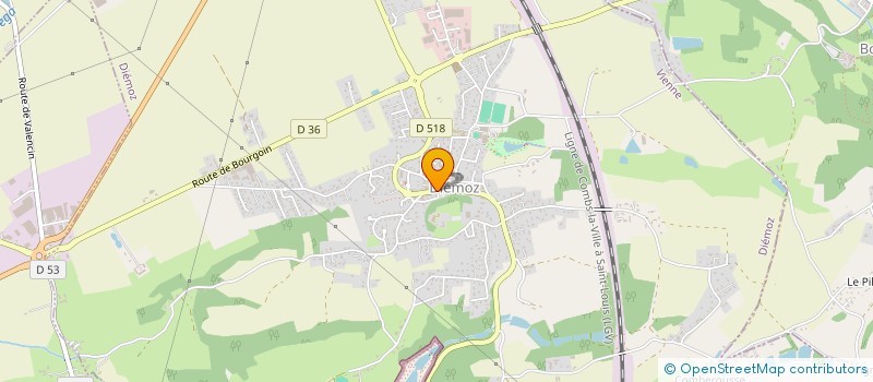 localisation de l'entreprise LA GRANGE  DIEMOZ