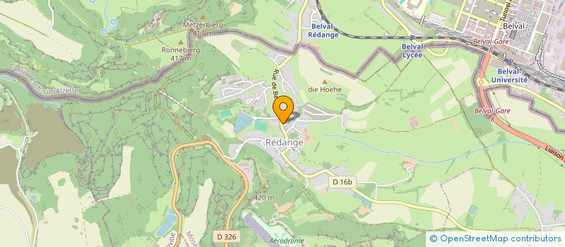 localisation de l'entreprise LA GRANGE  REDANGE