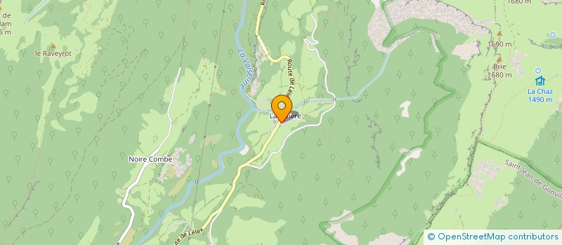 localisation de l'entreprise LA GRANGE  CHEZERY-FORENS