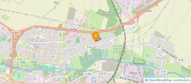 localisation de l'entreprise LA GRANGE  SAINT-LAURENT-BLANGY