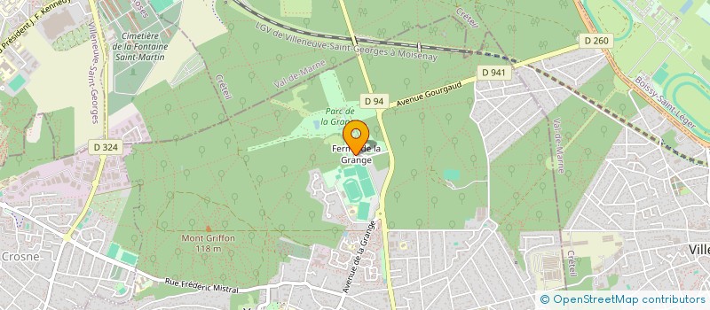 localisation de l'entreprise LA GRANGE  YERRES