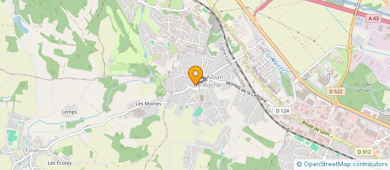 localisation de l'entreprise LA GRANGE  SAINT-ALBAN-DE-ROCHE