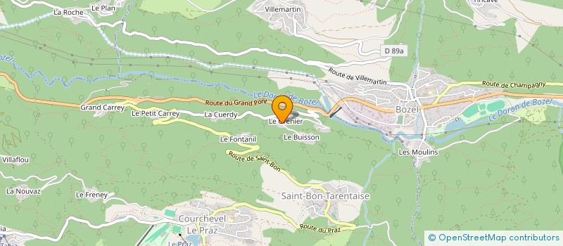 localisation de l'entreprise LA GRANGE à COURCHEVEL