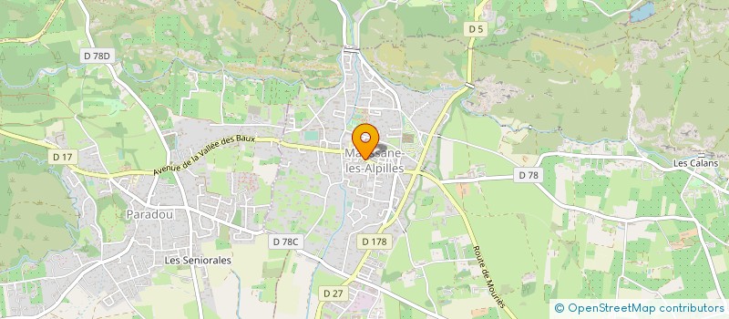 localisation de l'entreprise LA GRANGE  PARADOU