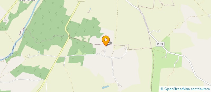 localisation de l'entreprise LA GRANGE  JOUHET