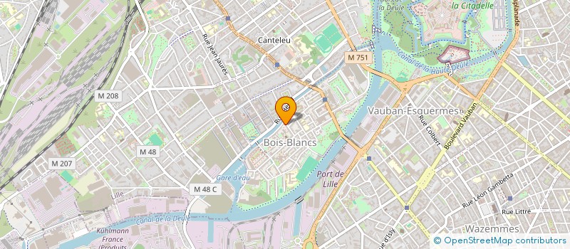 localisation de l'entreprise LA GRANGE à LILLE