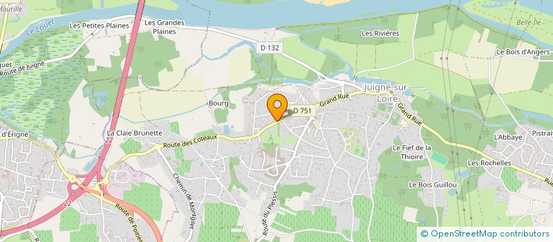 localisation de l'entreprise LA GRANGE  LES GARENNES SUR LOIRE