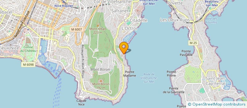 localisation de l'entreprise LA GRANGE à VILLEFRANCHE-SUR-MER