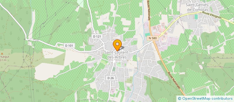 localisation de l'entreprise LA GRANGE  SAINT-LAURENT-DES-ARBRES