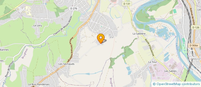 localisation de l'entreprise LA GRANGE  BELLERIVE-SUR-ALLIER