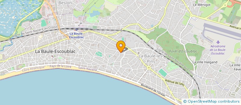 localisation de l'entreprise LA GRANGE A BOIS  LA BAULE-ESCOUBLAC