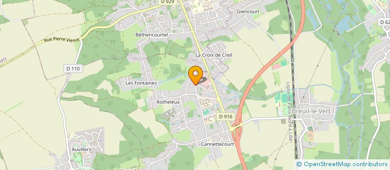 localisation de l'entreprise LA GRANGE A FOIN  BREUIL-LE-VERT