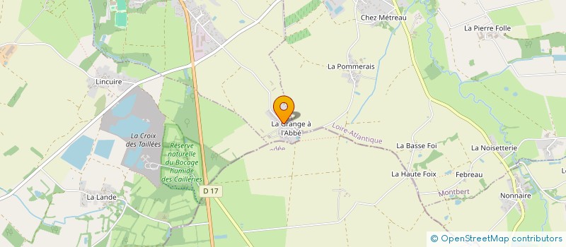 localisation de l'entreprise LA GRANGE A L'ABBE  GENESTON