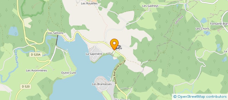 localisation de l'entreprise LA GRANGE A LOUP à MONTSAUCHE LES SETTONS