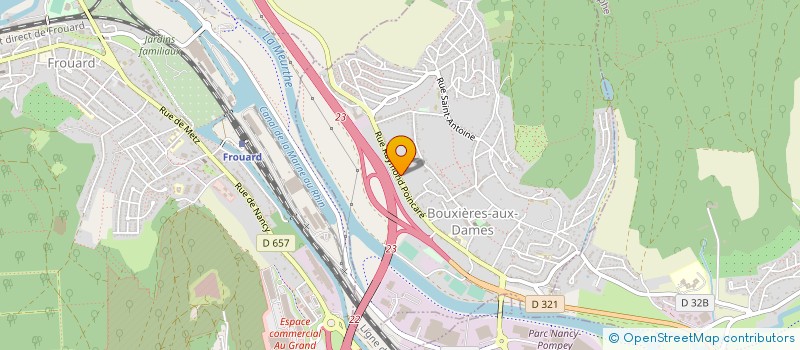 localisation de l'entreprise LA GRANGE A PAINS  BOUXIERES-AUX-DAMES