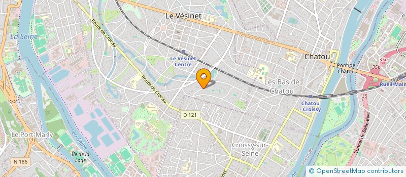 localisation de l'entreprise LA GRANGE ALTITUDE 1200  LE VESINET