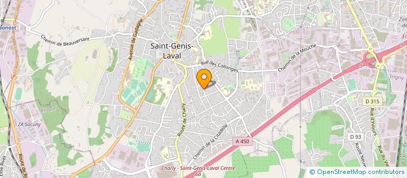 localisation de l'entreprise LA GRANGE AU CAFE à SAINT-GENIS-LAVAL