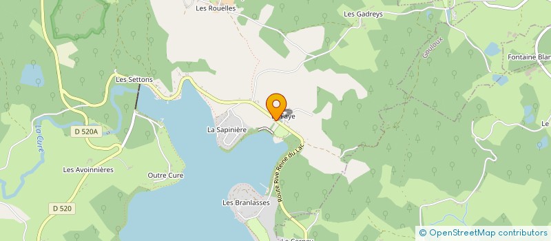 localisation de l'entreprise LA GRANGE AU MAXIMIN à MONTSAUCHE LES SETTONS