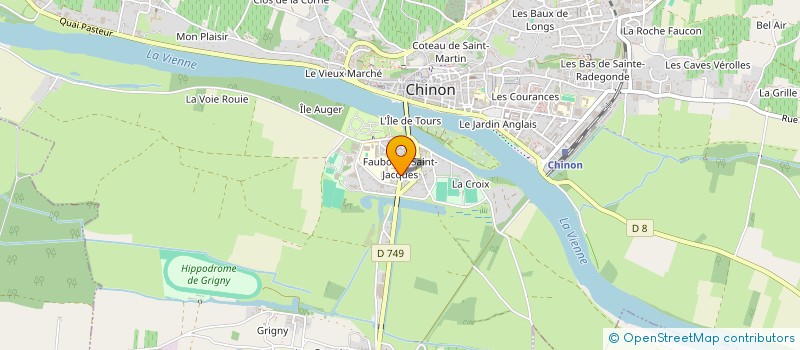 localisation de l'entreprise LA GRANGE AUTO-MOTO  CHINON