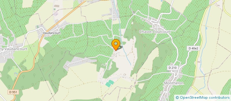 localisation de l'entreprise LA GRANGE AUX BOIS à CHAVOT-COURCOURT