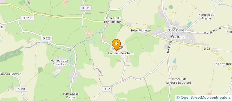 localisation de l'entreprise LA GRANGE AUX BOURGEOIS  GROSVILLE