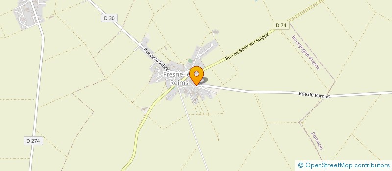 localisation de l'entreprise LA GRANGE AUX COCCINELLES  BOURGOGNE-FRESNE