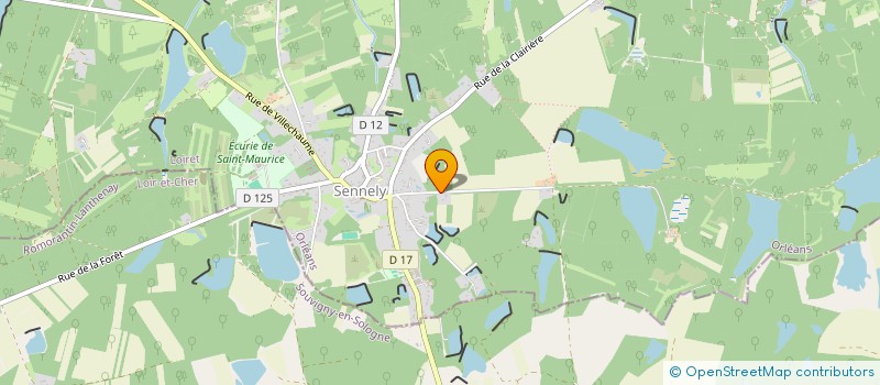 localisation de l'entreprise LA GRANGE AUX ETANGS à SENNELY