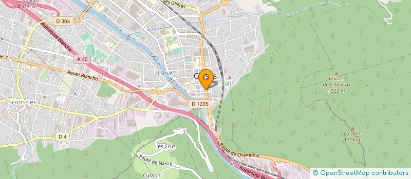 localisation de l'entreprise LA GRANGE AUX FLEURS à CLUSES