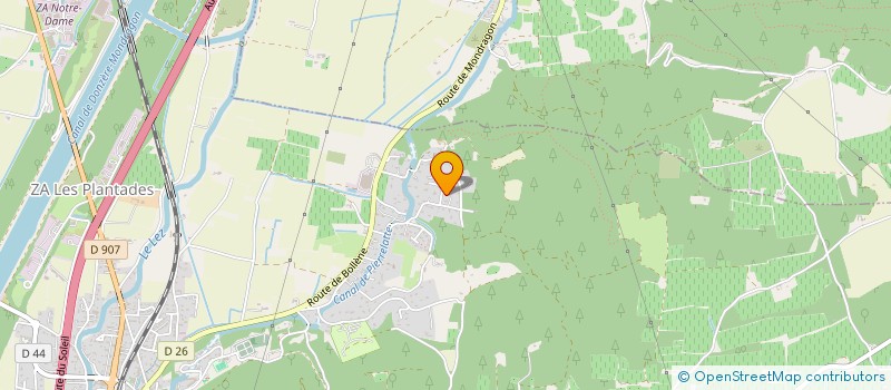 localisation de l'entreprise LA GRANGE AUX FLEURS  MONDRAGON