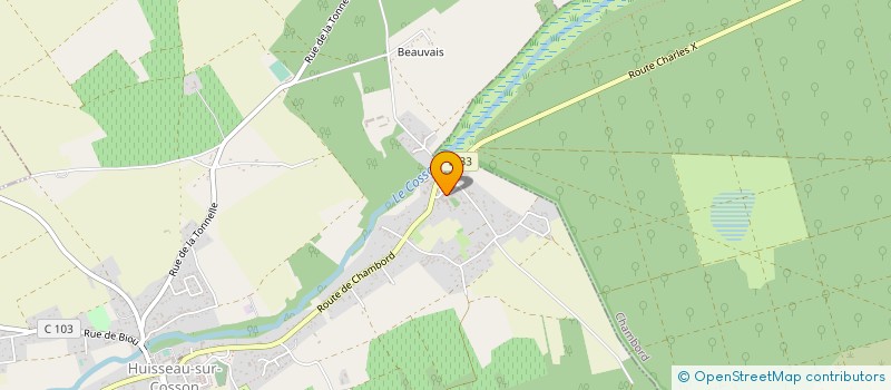 localisation de l'entreprise LA GRANGE AUX LEGENDES  HUISSEAU-SUR-COSSON