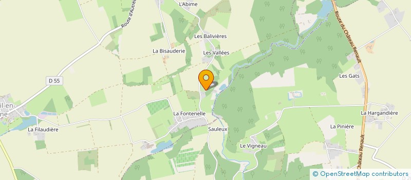 localisation de l'entreprise LA GRANGE AUX LOUPS à MONTREUIL-EN-TOURAINE